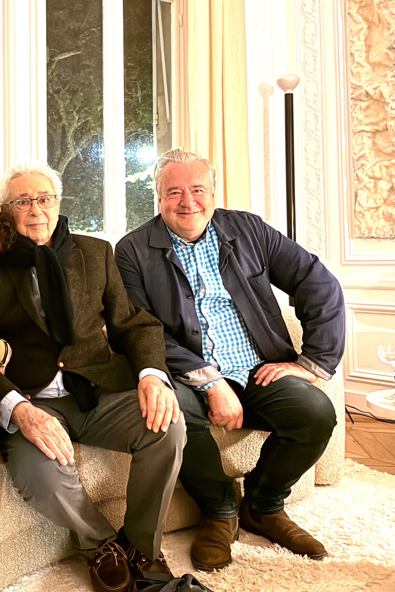 Luc Boltanski, sociologist, and Jean Daviot, artist