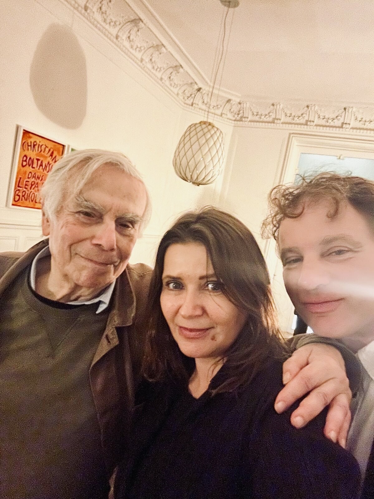 Michel Nuridsany, critic, Angelika Markul and Arnaud Lutellier