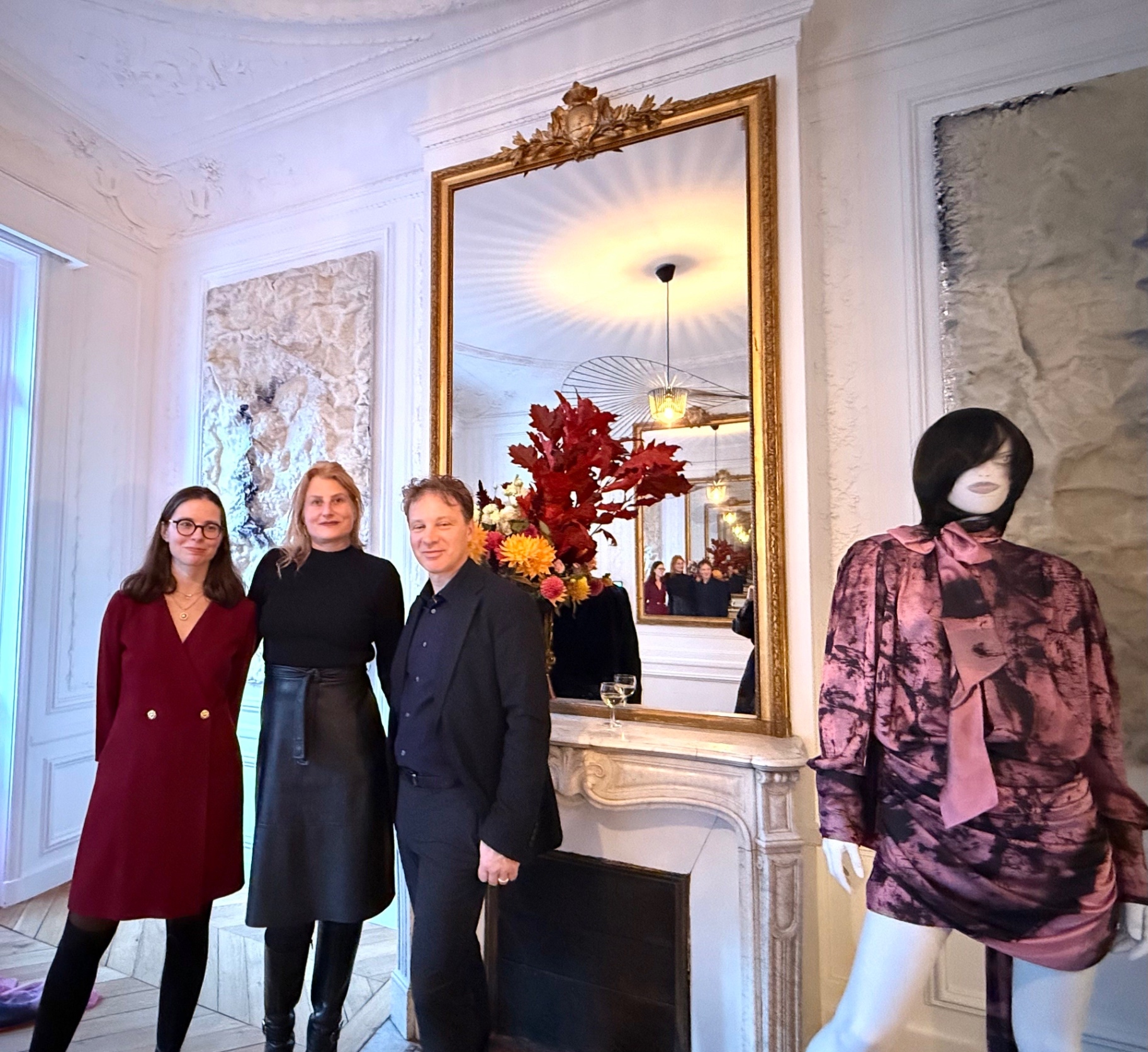 Paola Soaves, artistic director, Aurélie Sarallier, ColAAb, and Arnaud Lutellier